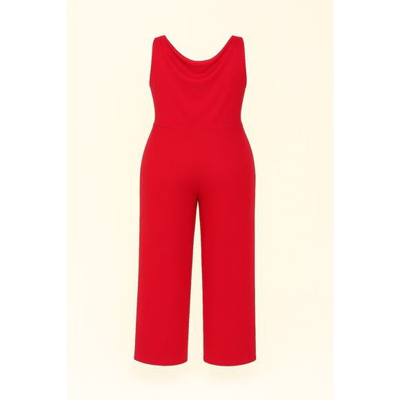 Jill Alexander Cherry Red Plus Size Jumpsuit – Size 2X - Picture 3 of 5